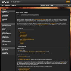 Research agent - EVElopedia - The EVE Online Wiki
