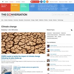 Climate change – News, Research and Analysis – The Conversation