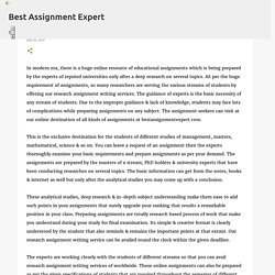 Research Assignment Writing Services