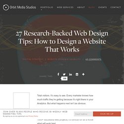 27 Research-Backed Web Design Tips: How to Design a Website That Works