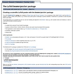 Beamerposter: making posters with beamerposter