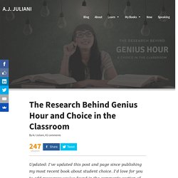 The Research Behind Choice and Inquiry-Based Education - A.J. JULIANI