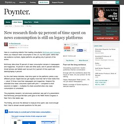 New research finds 92 percent of time spent on news consumption is still on legacy platforms