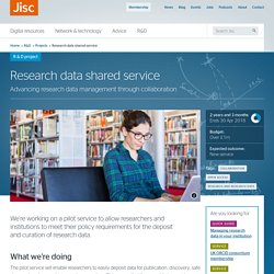 Research data shared service