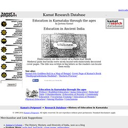 Research Database: History of Education - Education in Ancient India