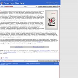 Country Studies - Federal Research Division, Library of Congress