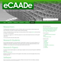 Research – eCAADe