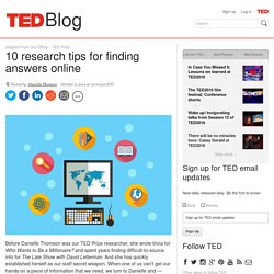 10 research tips for finding online answers