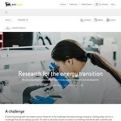 Research for the energy transition