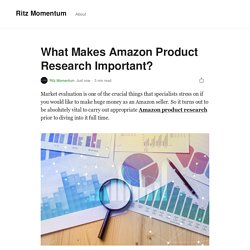 What Makes Amazon Product Research Important?