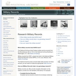 Research in Military Records