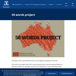 50 words project — Research Unit for Indigenous Language