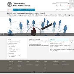 Survey Research Institute: Welcome to the Survey Research Institute at Cornell University.