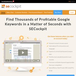 Keyword Research Tool & SEO Management Software - SECockpit - SECockpit