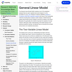 Social Research Methods - Knowledge Base - General Linear Model