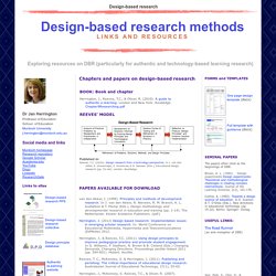 Design-based research methods LINKS AND RESOURCES
