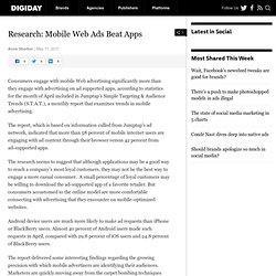 Research: Mobile Web Ads Beat Apps