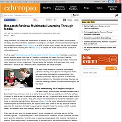 Research Review: Multimodal Learning Through Media