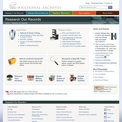 NARA - Research - Main Page