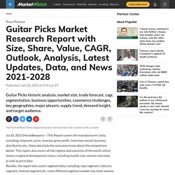 Guitar Picks Market Research Report with Size, Share, Value, CAGR, Outlook, Analysis, Latest Updates, Data, and News 2021-2028