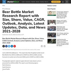 Beer Bottle Market Research Report with Size, Share, Value, CAGR, Outlook, Analysis, Latest Updates, Data, and News 2021-2028