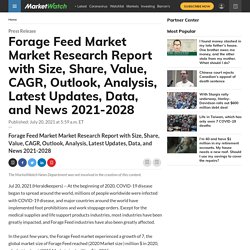 Forage Feed Market Market Research Report with Size, Share, Value, CAGR, Outlook, Analysis, Latest Updates, Data, and News 2021-2028
