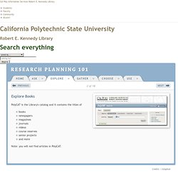 Research Planning 101 - Explore