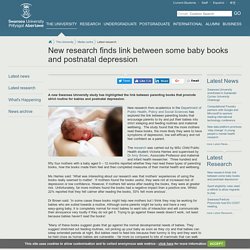 New research finds link between some baby books and postnatal depression