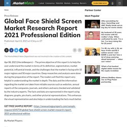 May 2021 Report on Global Face Shield Screen Market Overview, Size, Share and Trends 2021-2026