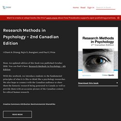 Research Methods in Psychology – Simple Book Production
