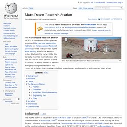 Mars Desert Research Station - Wikipedia