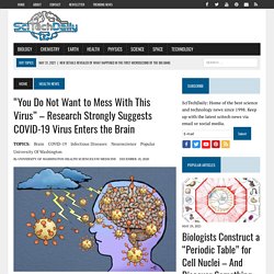 “You Do Not Want to Mess With This Virus” – Research Strongly Suggests COVID-19 Virus Enters the Brain