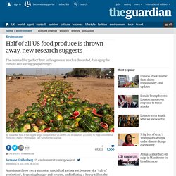Half of all US food produce is thrown away, new research suggests