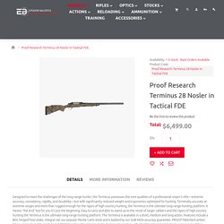 Proof Research Terminus 28 Nosler in Tactical FDE