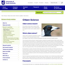 Citizen Science - University of South Australia - quality university study and education in Australia