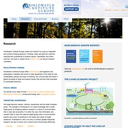 Worldwatch Institute Europe
