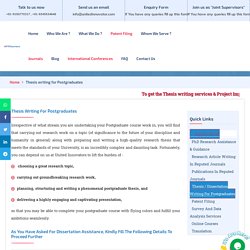 Thesis Writing For PostGratuates
