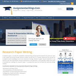 Research Paper Writing – Best Researchers at Low Price