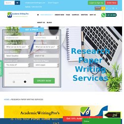 Best Research Paper Writing Services From Expert Writers