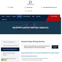 100% Unique Research and Review Paper Writing Services