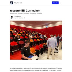 researchED Curriculum - Filling The Pail