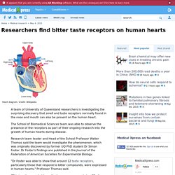 Researchers find bitter taste receptors on human hearts