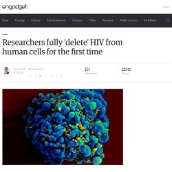 Researchers fully 'delete' HIV from human cells for the first time