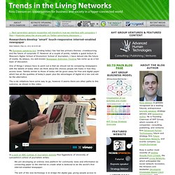 Researchers develop ‘smart’ touch-responsive internet-enabled newspaper