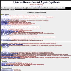 Links for Researchers in Organic Synthesis