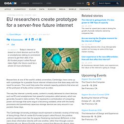 EU researchers create prototype for a server-free future internet