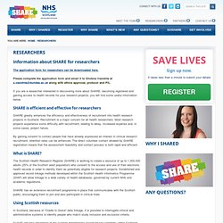 SHARE - Scottish Health Research Register