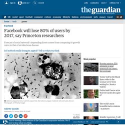 Facebook will lose 80% of users by 2017, say Princeton researchers