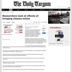 Researchers look at effects of bringing classes online - The Daily Targum: University