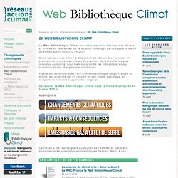 Web Bibliothèque Climat